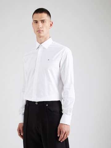 Tommy Hilfiger Tailored Regular Fit Skjorte i hvid: forside
