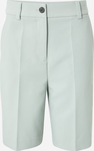 modström Regular Pleated Pants 'Gale' in Green: front