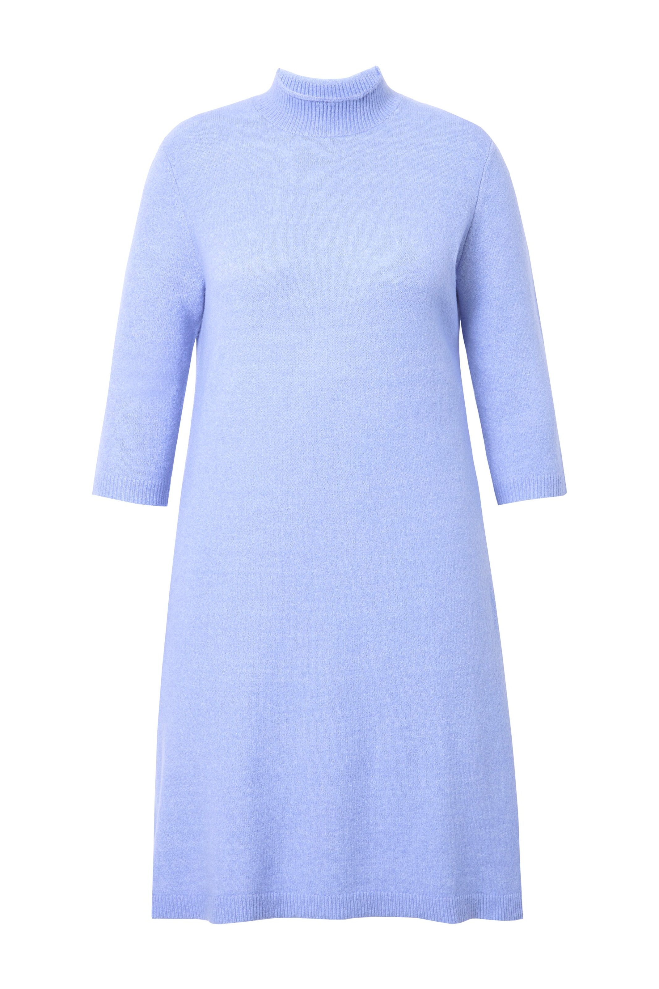 Ulla Popken Gebreide jurk in Blauw: voorkant