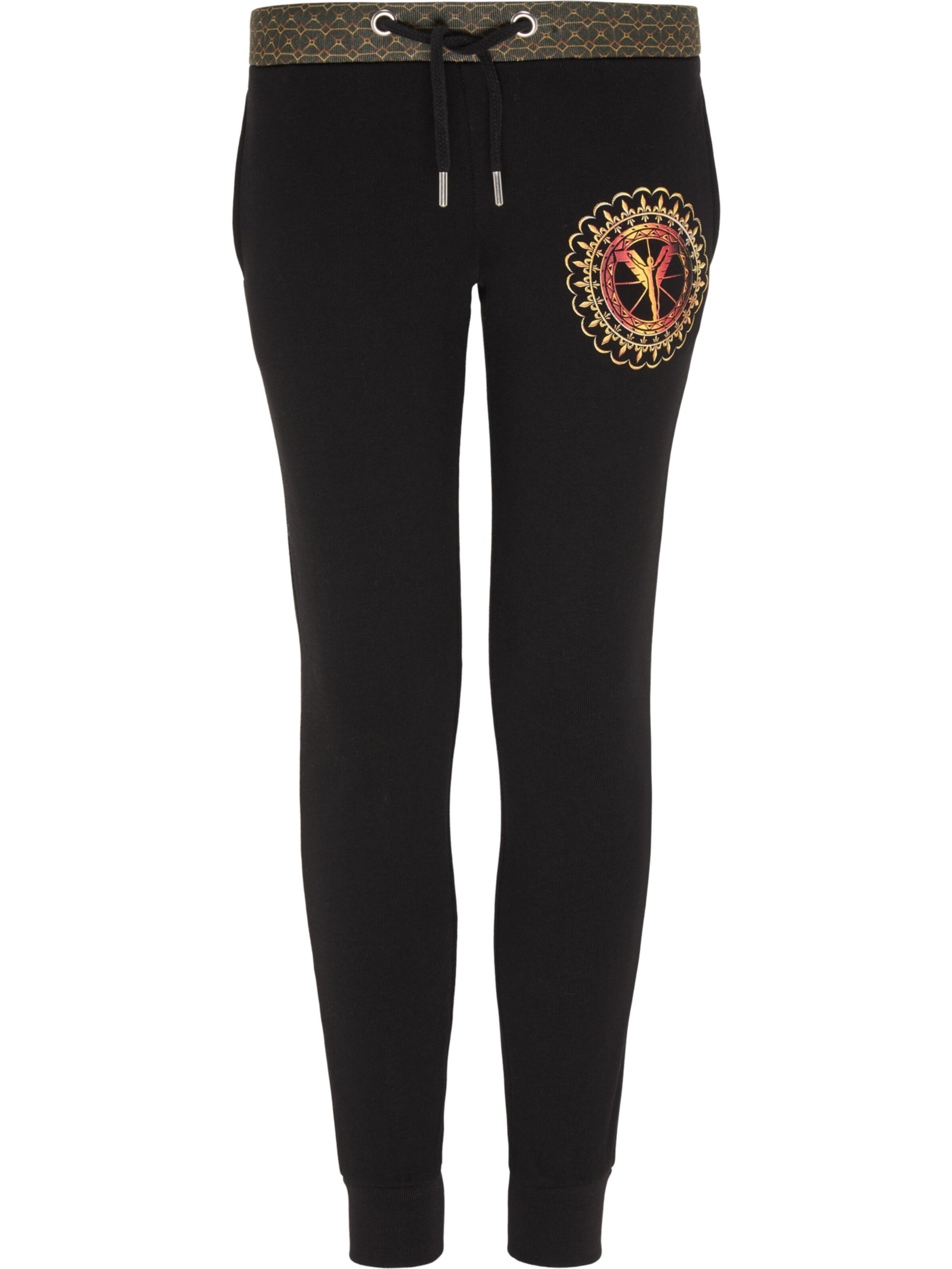 Effilé Pantalon Carlo Colucci en noir : devant