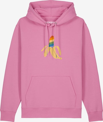 Sweat-shirt 'Rainbow Banana' Watapparel en rose : devant