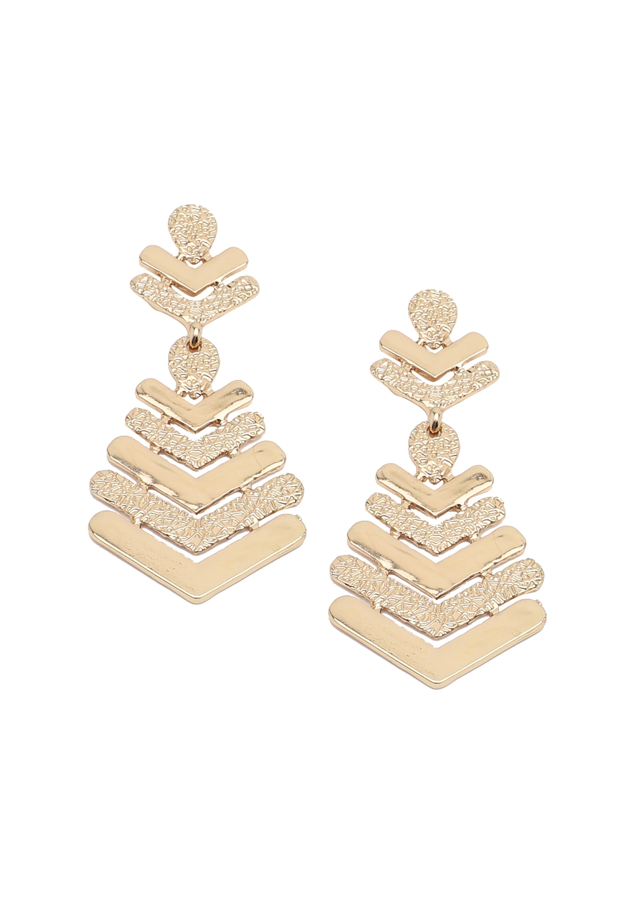 SOHI Σκουλαρίκια 'Chyna' σε χρυσό: μπροστά