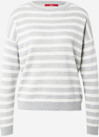 s.Oliver Pullover in beige / grau / weiß, Produktansicht