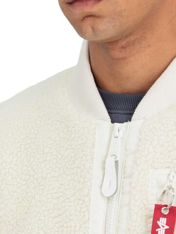 ALPHA INDUSTRIES Vest 'Teddy' in White