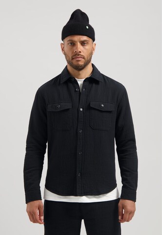 Dstrezzed Regular fit Button Up Shirt 'Otes' in Black: front