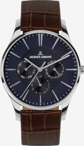 Jacques Lemans Analog Watch in Brown: front