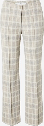 BRAX Pleated Pants 'MAINE' in Light beige / Light grey / White, Item view