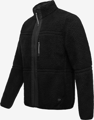 Ragwear Athletic Fleece Jacket 'Noory' in Black