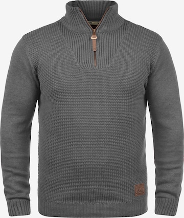 !Solid Pullover 'Tommy' in Grau: Vorderseite