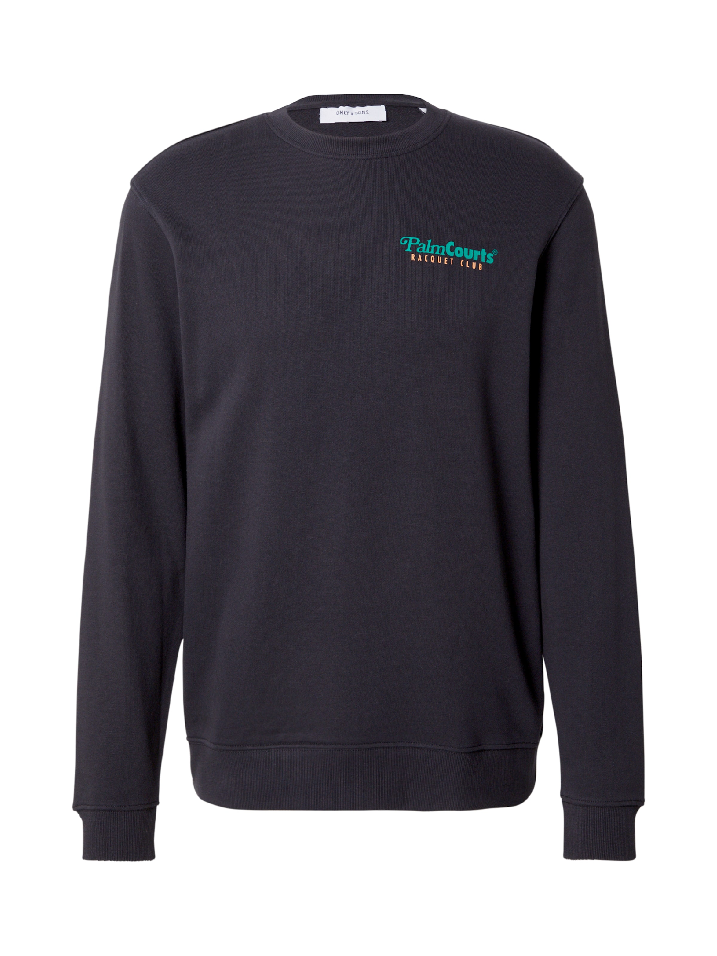 Sweat-shirt &#x27;ONSTEN&#x27; Only &amp; Sons en noir : devant