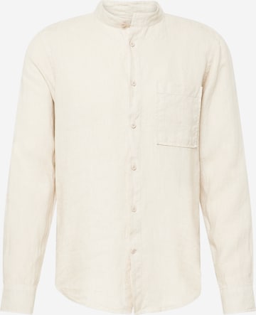 NN07 Regular fit Button Up Shirt 'Eddie' in Beige: front