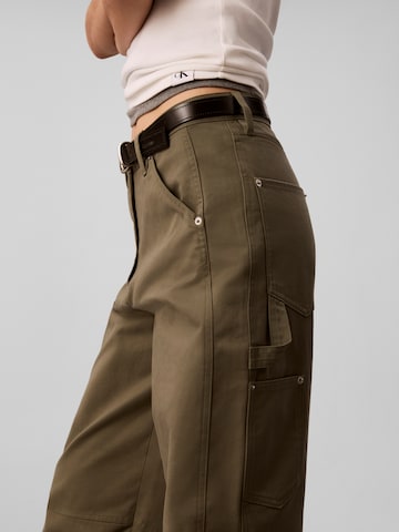 Calvin Klein Jeans Loosefit Παντελόνι cargo σε πράσινο