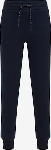 WE Fashion Tapered Pants in Blue: front