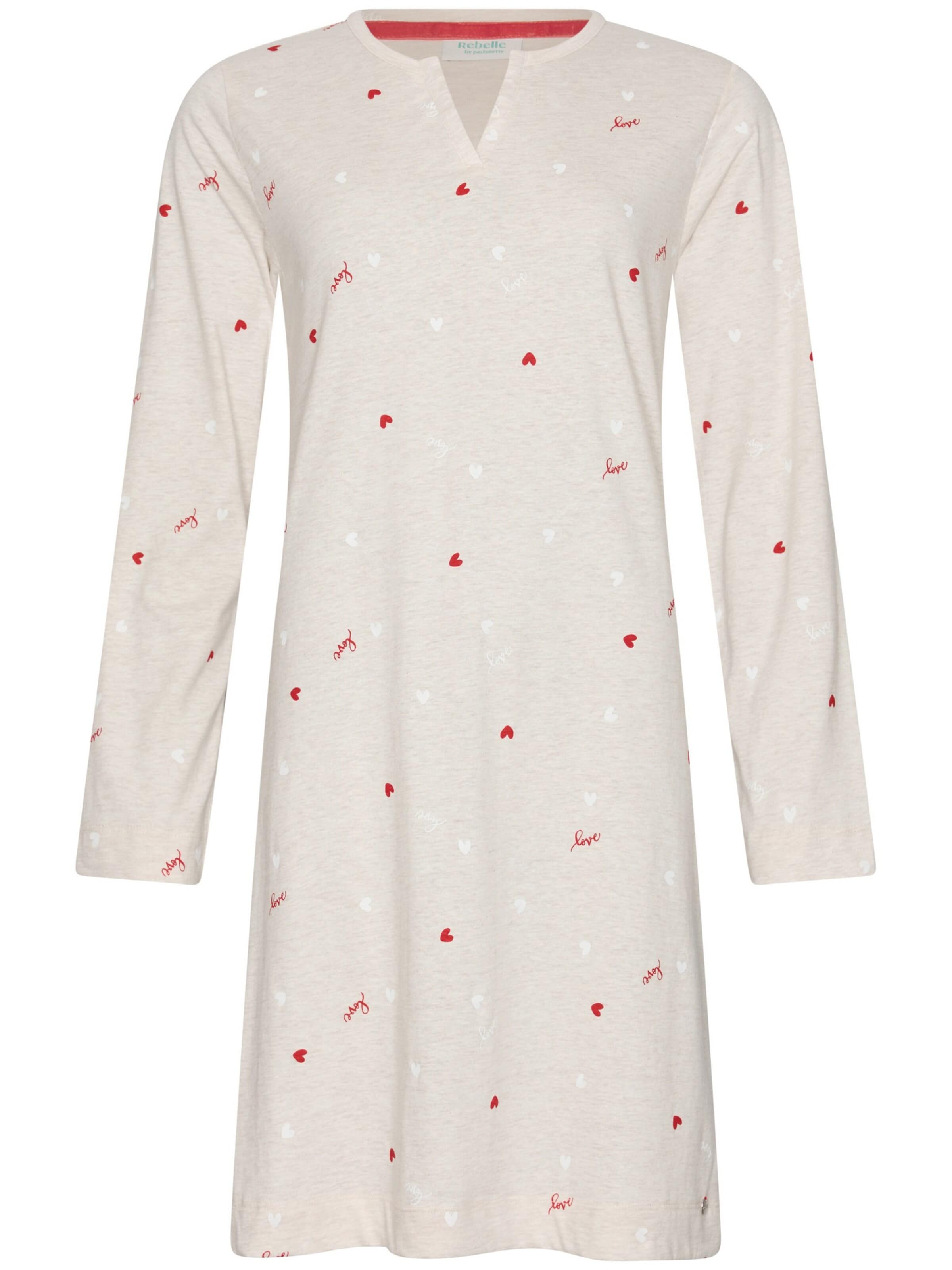 Rebelle Nightgown 'Endless Love' in Beige: front