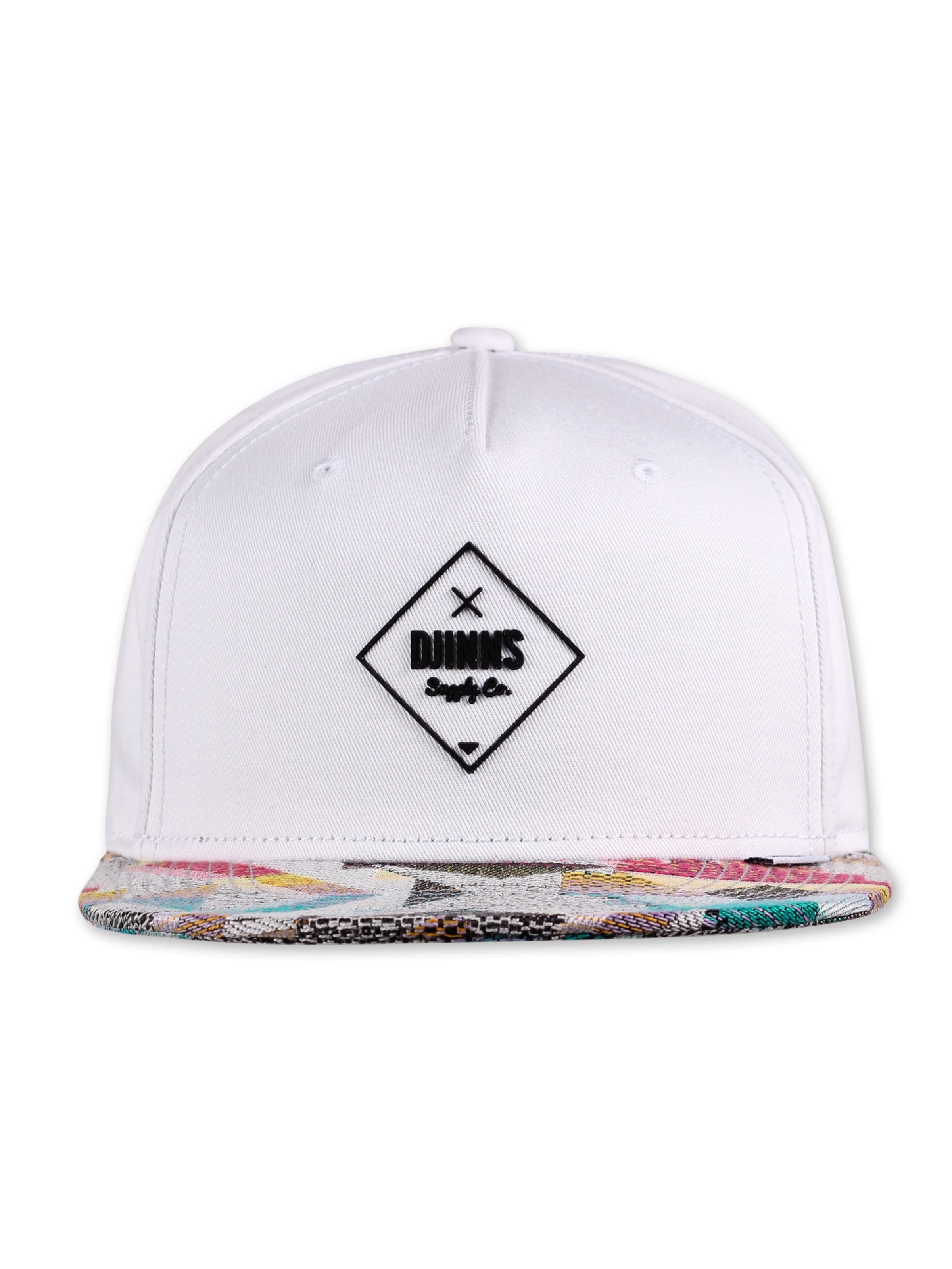 DJINNS Cap 'Aztek' in White: front