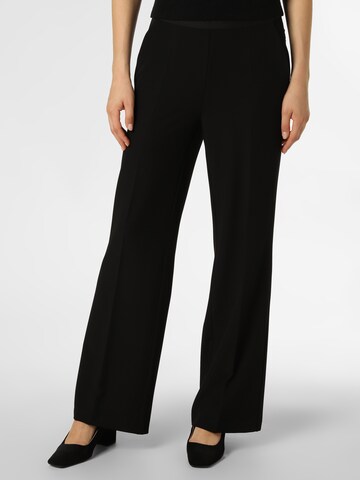 Cambio Wide leg Pleated Pants 'Ava' in Black: front