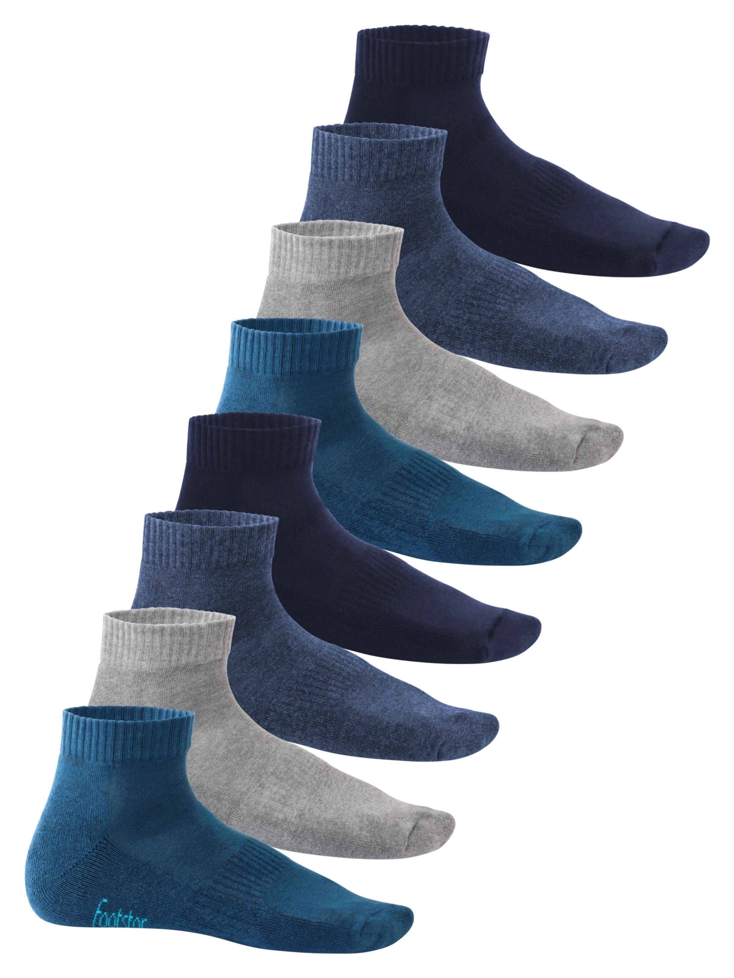 footstar Socks 'EVERYDAY!' in Blue: front