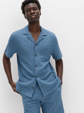 Pyjama court Marks & Spencer en bleu : devant
