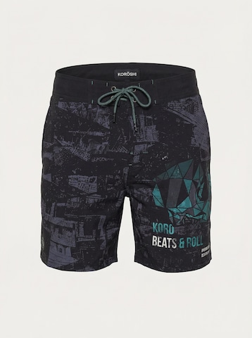 Shorts de bain KOROSHI en noir