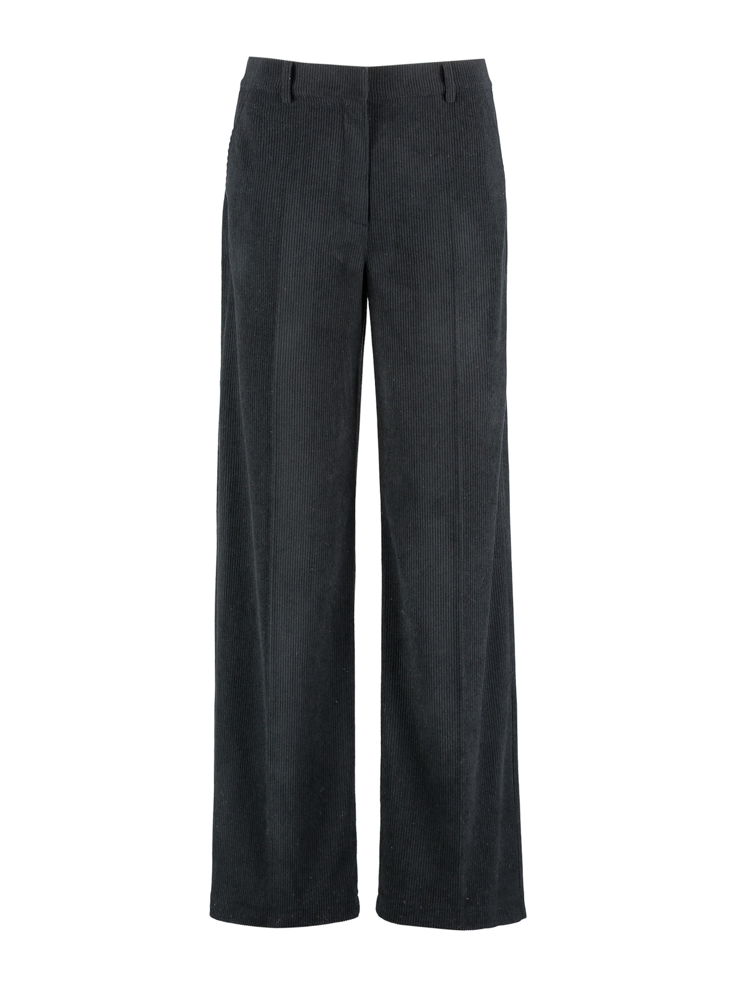 TAIFUN Avar lõige Viikidega püksid, värv must: eest vaates