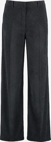 TAIFUN Loosefit Suorat housut värissä musta: etupuoli