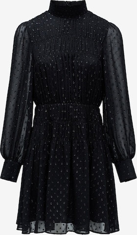 Salsa Jeans Kleid 'Glanzeffekt' in Schwarz: Vorderseite