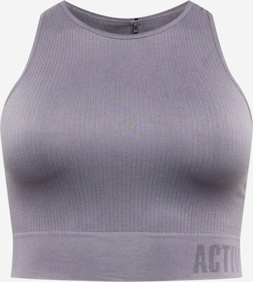 Active by Zizzi Sports top 'AMY' in Grey: front