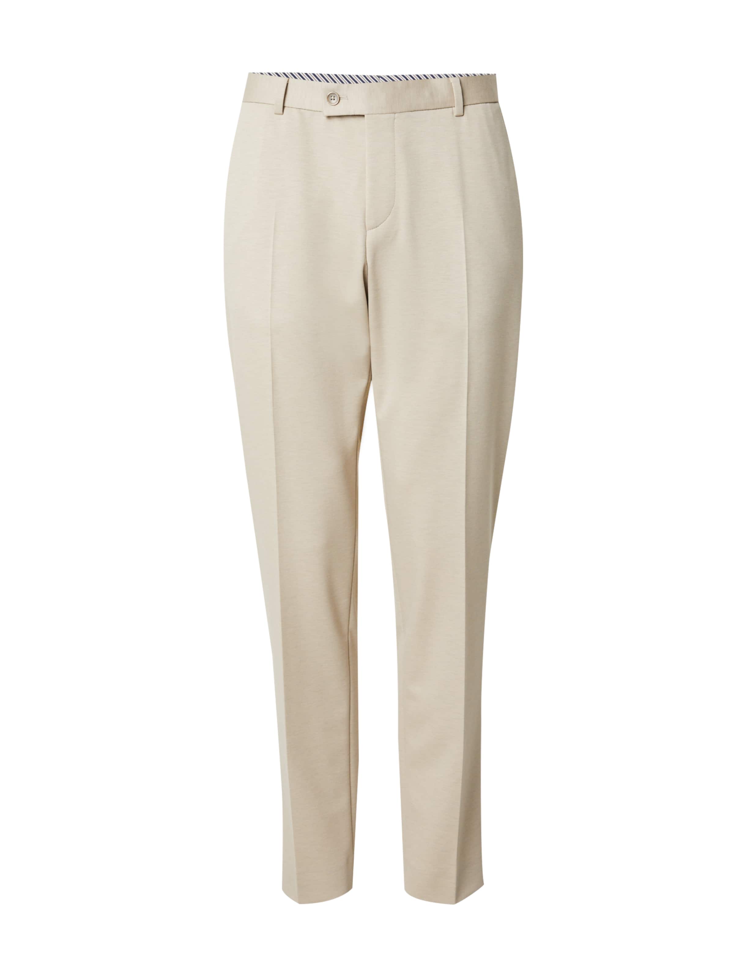bugatti Pantalon à plis en crème, Vue avec produit