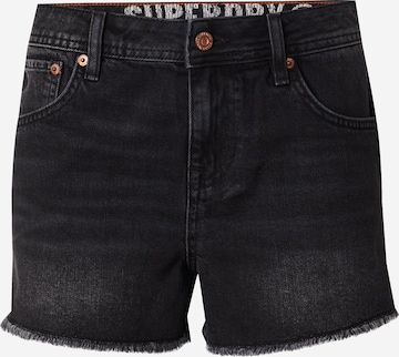 juoda Superdry Standartinis Kelnės: priekis