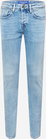SCOTCH & SODA Kitsas Teksapüksid 'Ralston', värv sinine: eest vaates