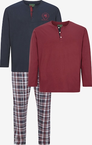 Pyjama long Charles Colby en bleu : devant