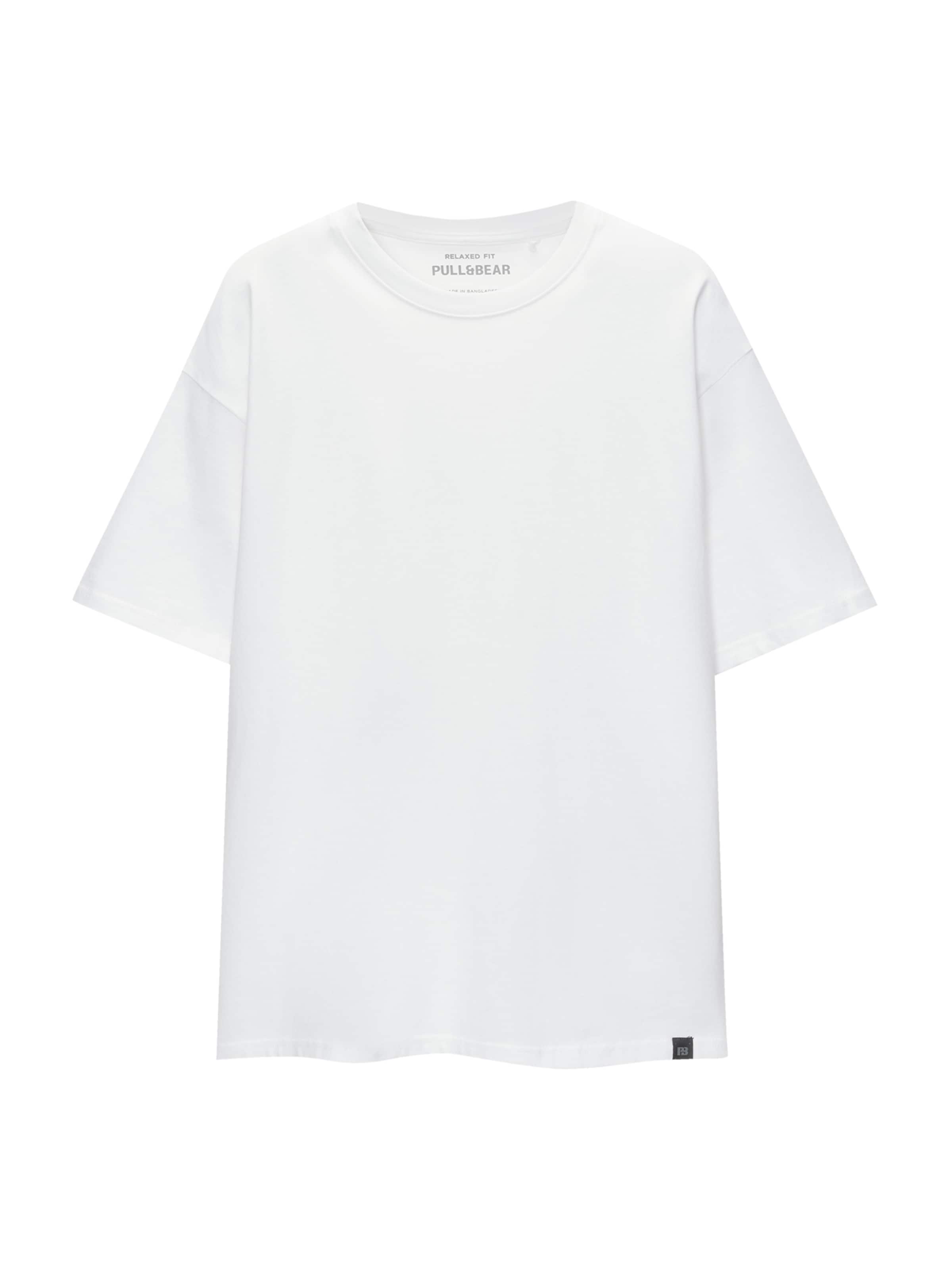 Pull&Bear Tričko – bílá: přední strana