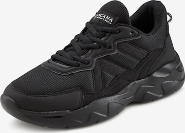 LASCANA - Zapatillas deportivas bajas en negro: frente