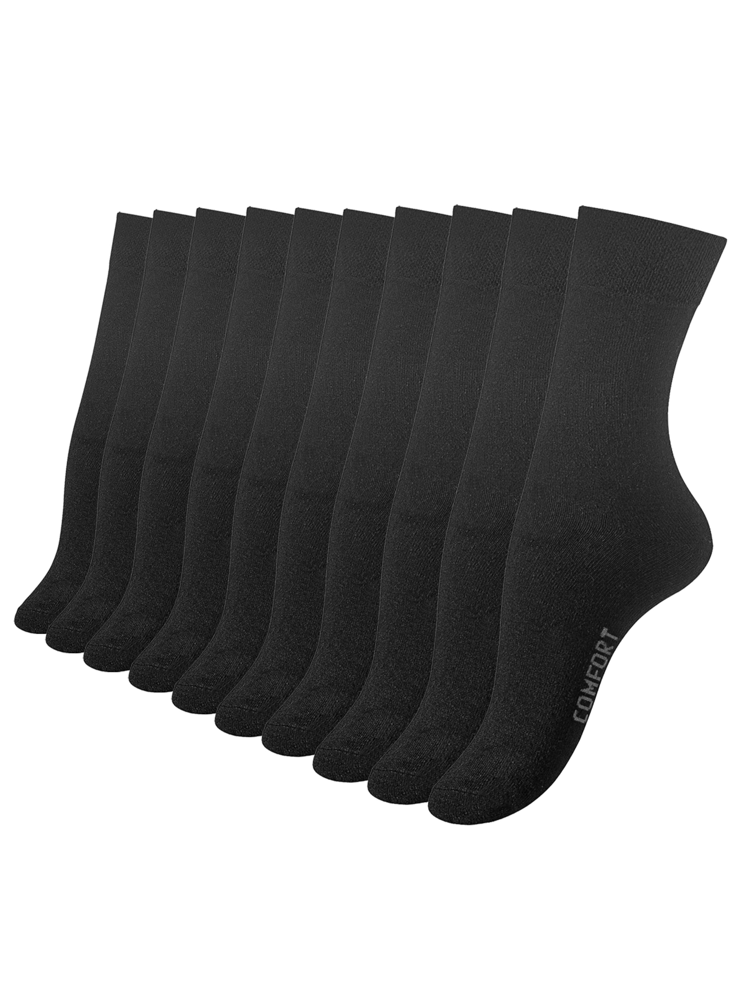 Cotton Prime - Meias em preto: frente