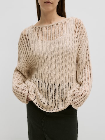 EDITED Sweater 'Frantje' in Beige: front