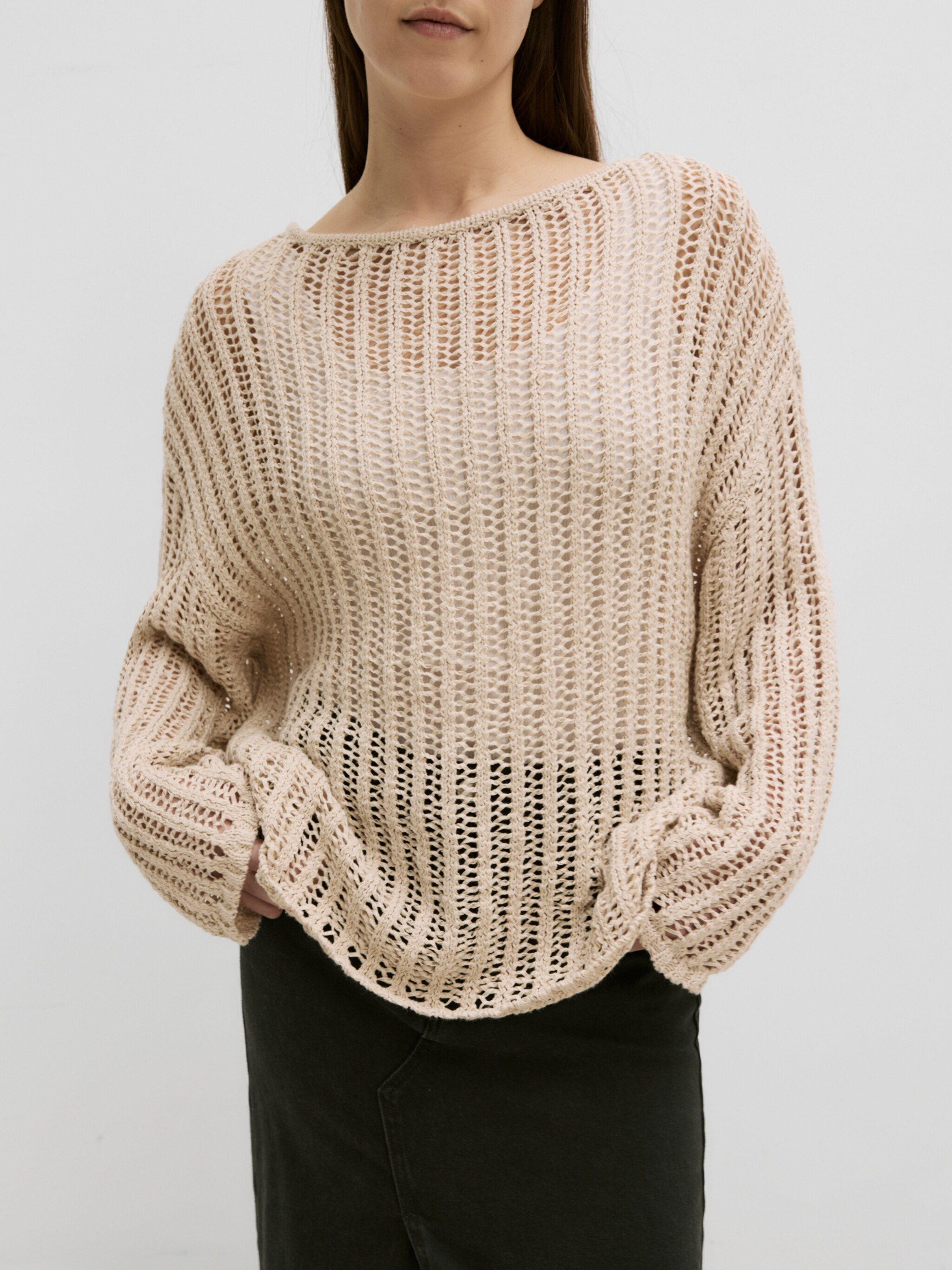 EDITED Produits Pull-over 'Frantje' beige