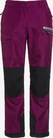 Pantalon fonctionnel 'HYPRAR' Ulla Popken en violet : devant