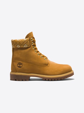 TIMBERLAND Боти с връзки в кафяво