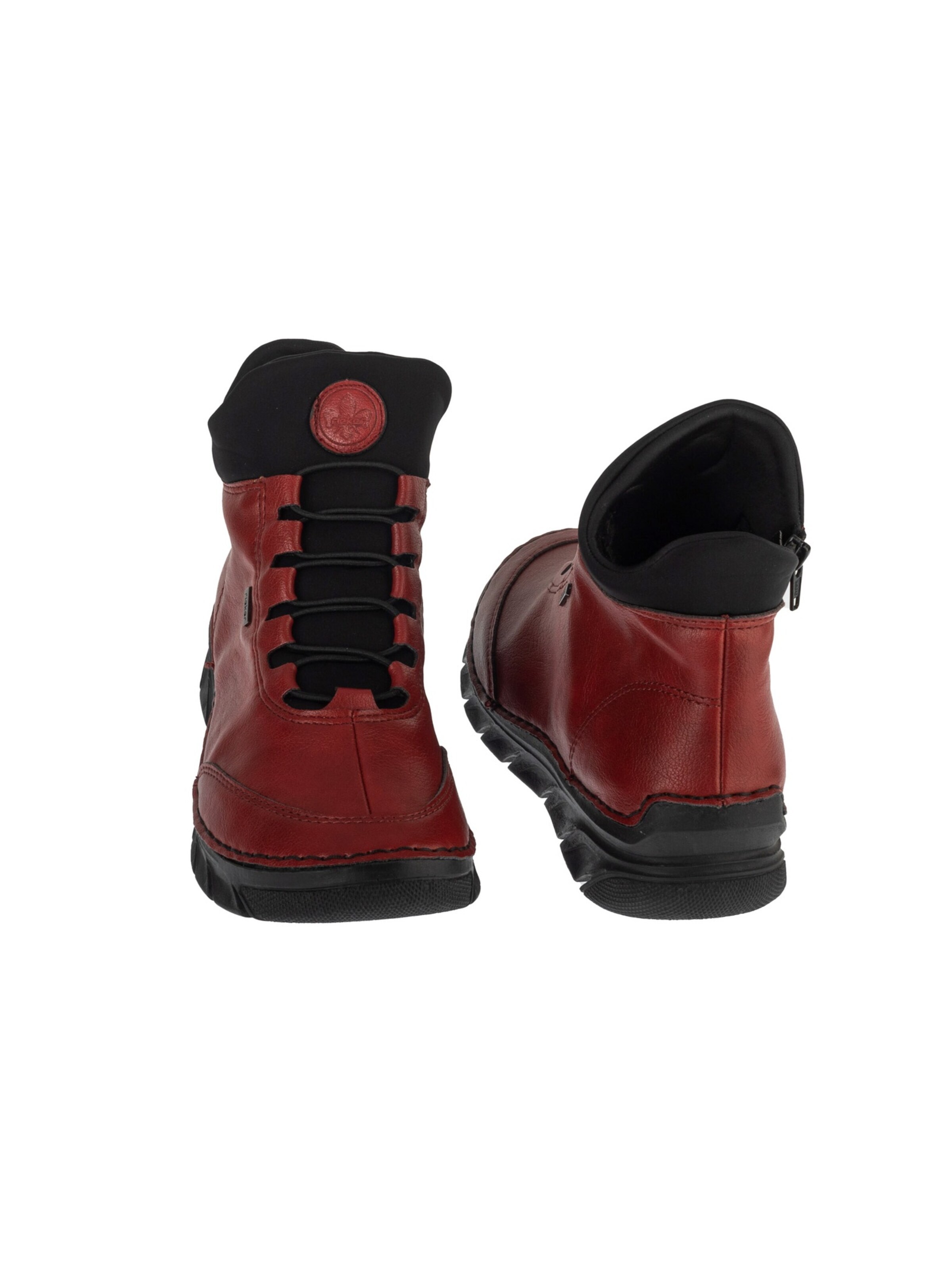 Rieker Lace-up boot 'Rieker Booties 55069' in Red