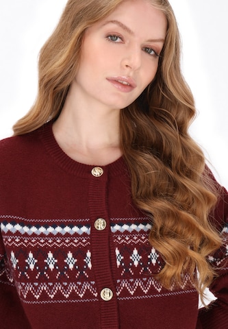 Cardigan DreiMaster Maritim en rouge