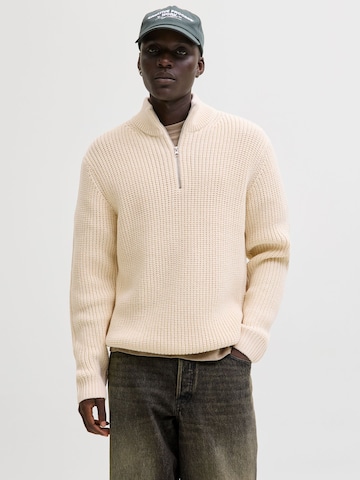 JACK & JONES Pullover in Beige: Vorderseite