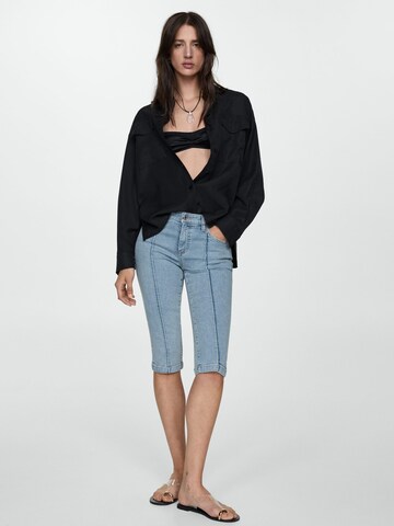 MANGO Skinny Kavbojke 'Lora' | modra barva