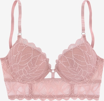 LASCANA Push-up BH in Roze: voorkant