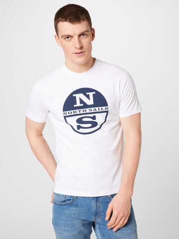 T-Shirt North Sails en blanc : devant