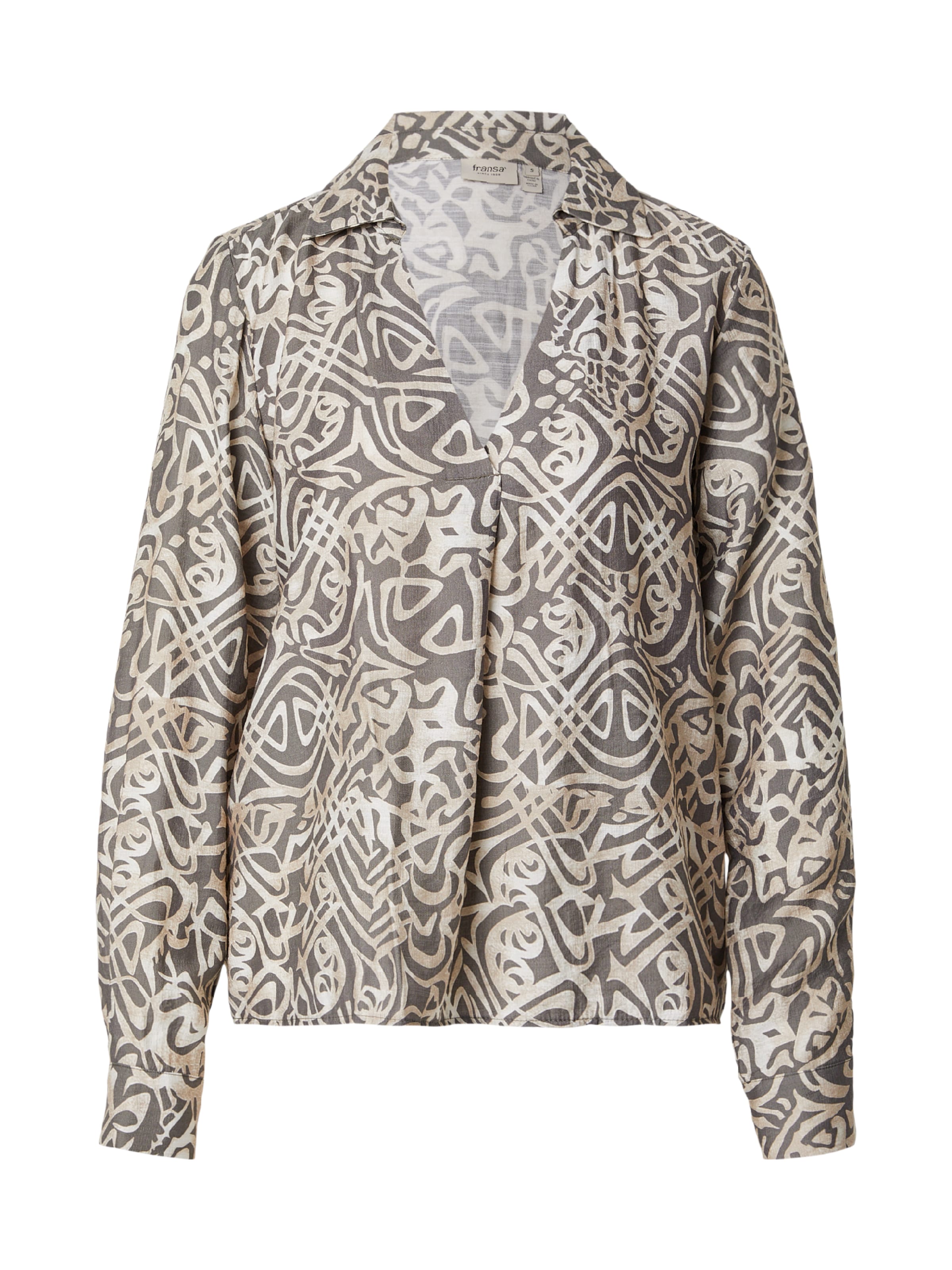 Fransa Blouse 'FRARIANA' in Groen: voorkant