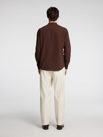 SELECTED HOMME Regular fit Overhemd in Bruin
