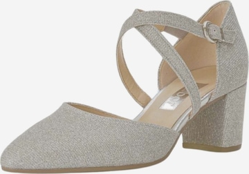 GABOR Pumps in Silber: Vorderseite