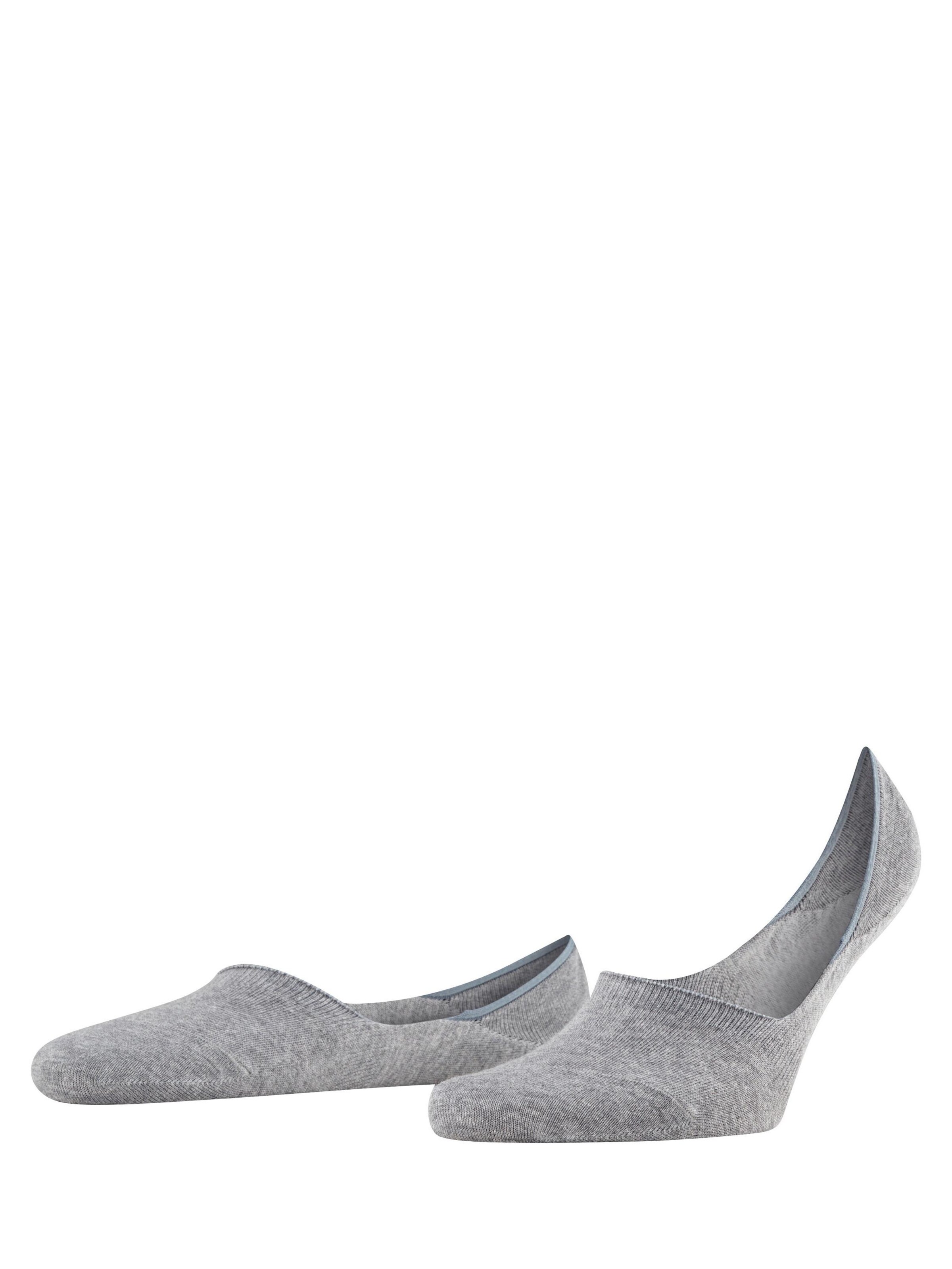FALKE Ankle Socks 'Step Medium Cut' in Grey: front
