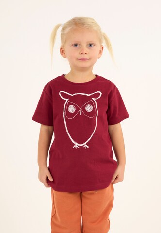 Maglietta di KnowledgeCotton Apparel in rosso: frontale