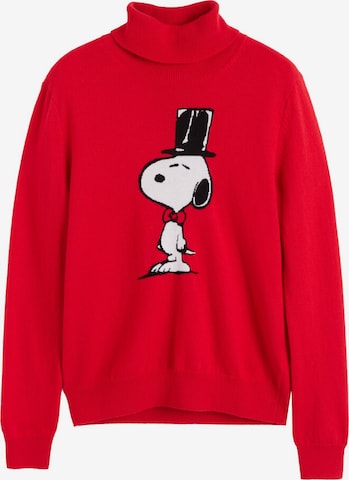 Chinti & Parker Neulepaita 'Hat Snoopy' värissä punainen: etupuoli